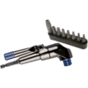 Adaptateur 1/4" À Renvoi D'Angle Avec Embouts Resistorx®Plus- 9Pièces King Tony - 759140MR