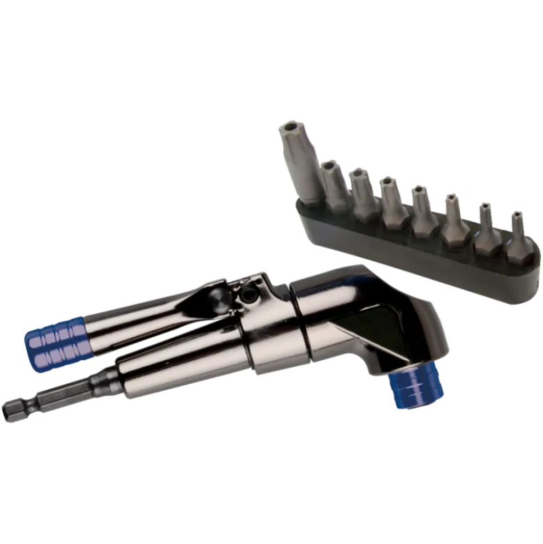 Adaptateur 1/4" À Renvoi D'Angle Avec Embouts Resistorx®Plus- 9Pièces King Tony - 759140MR