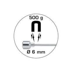 Aimant télescopique 2 en 1 6mm 500g L150 - 675mm BRILLIANT TOOLS - BT115903