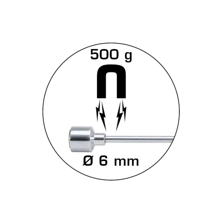 Aimant télescopique 2 en 1 6mm 500g L150 - 675mm BRILLIANT TOOLS - BT115903