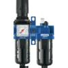 ALTO 2 - Filtre régulateur lubrificateur 2 blocs avec manomètre et fixation KTB SM2