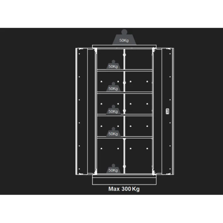 Armoire 2 Portes King Tony - 87D1118AKB