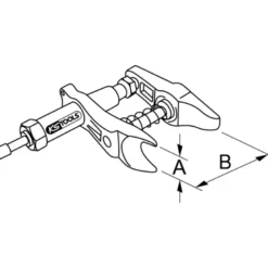 Arrache rotules universel hydraulique (jusqu'à un diamètre de 36 mm) KS TOOLS 670.0141