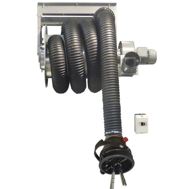Aspiration gaz sur enrouleur 15m ø150mm 230v CLAS AG 0016