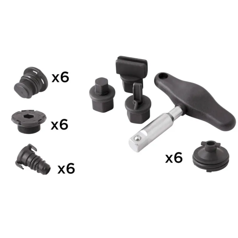Assortiment 24 bouchons +cles ecrous de vidange plastique CLAS CO 1095