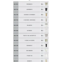 Assortiment d'écrous de blocage en plastique 350 pièces KS TOOLS 420.0925