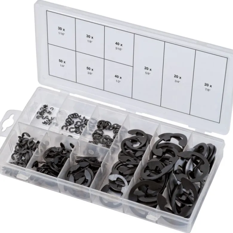 Assortiment de Circlips de type E en pouces 300 pcs KS TOOLS 970.0320