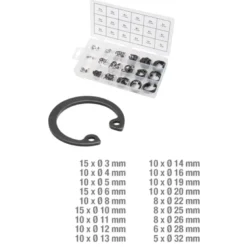 Assortiment de circlips intérieurs 180 pièces KS TOOLS 970.0090