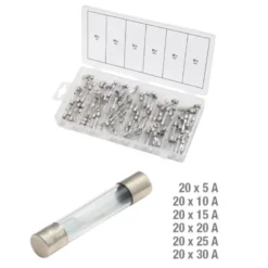 Assortiment de fusibles verre KS TOOLS 970.0270