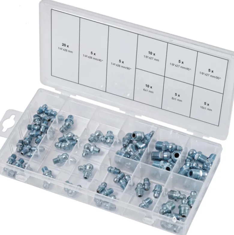 Assortiment de graisseurs métriques et pouces 70 pièces KS TOOLS 970.0360