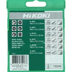 Assortiment de 10 lames pour scie sauteuse HIKOKI - 750049