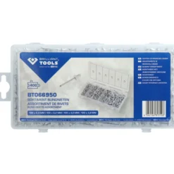 Assortiment de rivets aveugles 400 pcs 24-32-4-48mm BRILLIANT TOOLS - BT066950