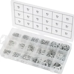Assortiment de rondelles et de rondelles dentées 720 pièces KS TOOLS 970.0240
