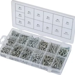 Assortiment de vis auto-taraudeuses à tête ronde 550 pièces KS TOOLS 970.0420