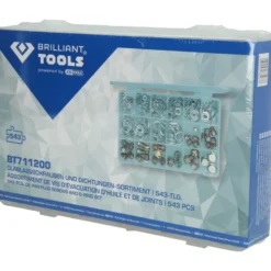 Assortiment de vis de vidange et joints 534pcs BRILLIANT TOOLS - BT711200