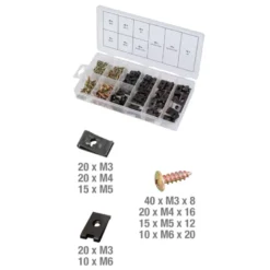 Assortiment de vis et d'écrous cage 170 pcs KS TOOLS 970.0530