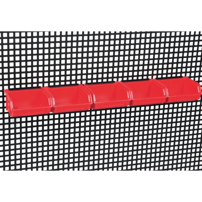 5 Bacs Plastiques 100 X 50 X 90 Mm avec Support SAM Outillage - RC-61