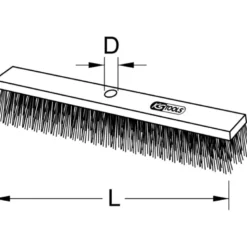 Balais de cantonnier synthétique sans manche 320mm KS TOOLS 146.1030