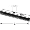 Balais droit en fibre coco sans manche 290mm KS TOOLS 146.2080