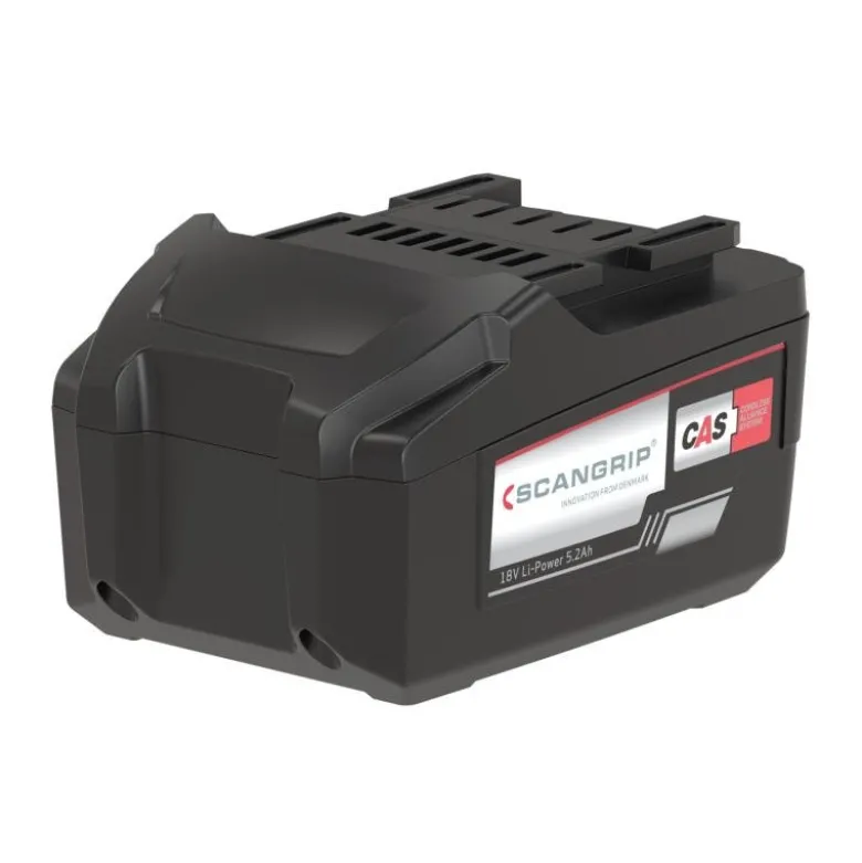 Batterie CAS 18V 5.2Ah Li-power pour projecteurs de travail - SCANGRIP 03.6121