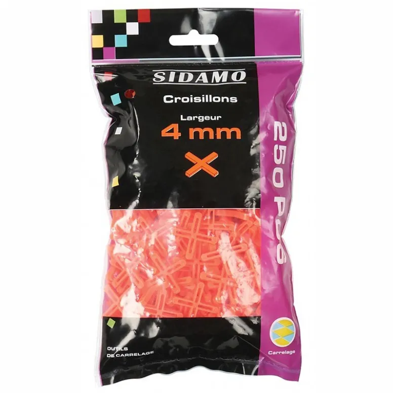 Blister de croisillons de 4mm 1000 pièces SIDAMO