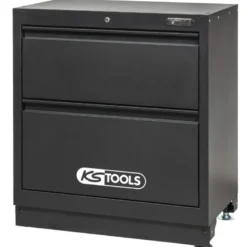 Bloc 2 tiroirs noir H 954 X L 861 X P 500 mm - KS TOOLS 810.8038