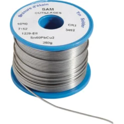 Bobine etain pour soudure - d. 0,8 MM - l. 23 metres SAM - 1229-e2