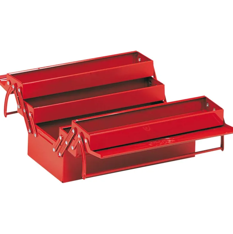 Boite A Outils Metallique Vide - 5 Cases - L 470 Mm SAM Outillage - SAM-593-SBV