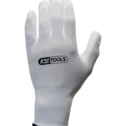 Boîte de 12 paires de gants en microfibres blancs KS Tools