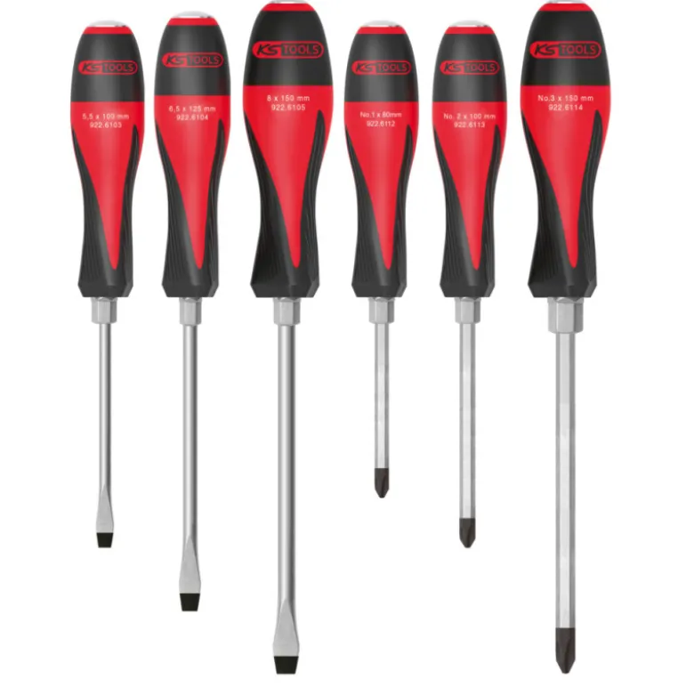 Boîte de 6 tournevis ULTIMATEmax, 3,5 à 8 mm - PH1 à PH3 KS TOOLS 922.6110