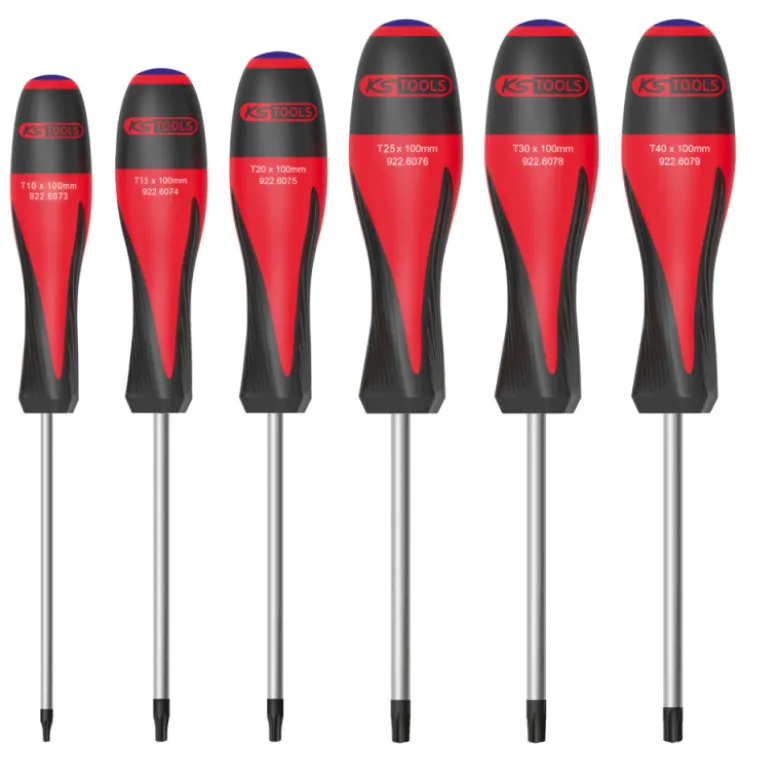 Boîte de 6 Tournevis ULTIMATE TORX Percé KS TOOLS 922.6070