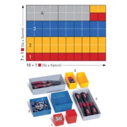 Boîtes de rangement 22 pièces KRAFTWERK 198.001.004