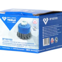 Brosse boisseau 65mm en M14 x 20mm BRILLIANT TOOLS - BT103103