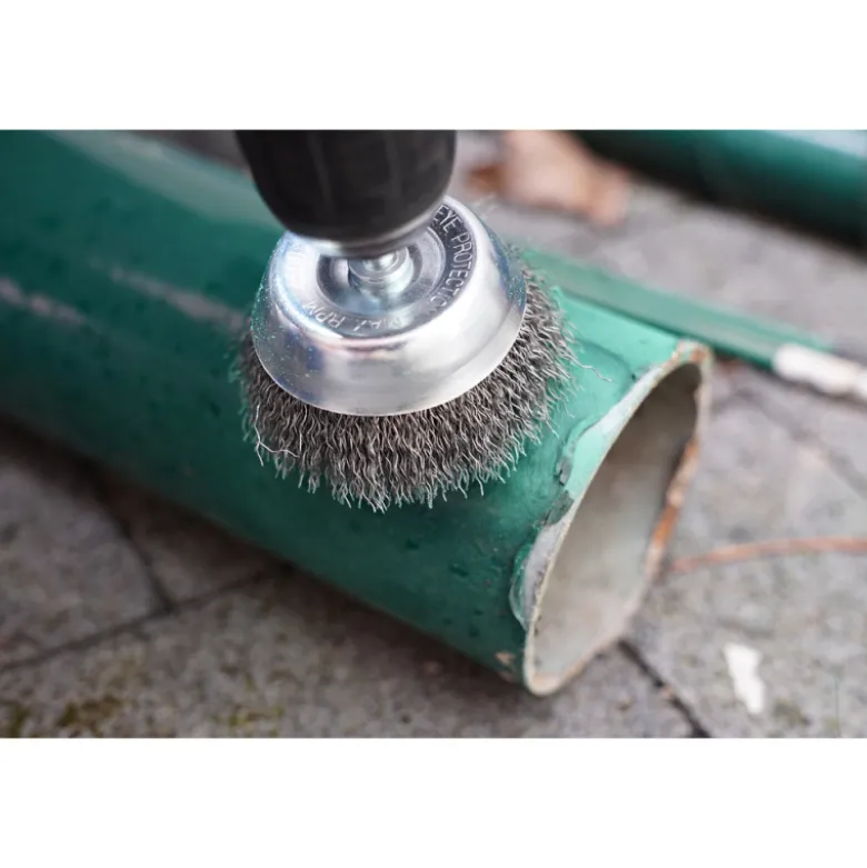Brosse boisseau 75 mm queue de serrage 6mm BRILLIANT TOOLS - BT103106