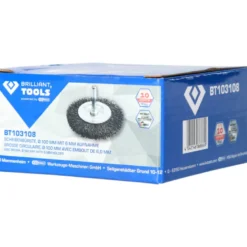 Brosse circulaire 100mm queue de serrage 6mm BRILLIANT TOOLS - BT103108