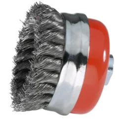 Brosse en coupe M14 à mèches torsadées acier trempé Ø65 à 125mm - SIDAMO