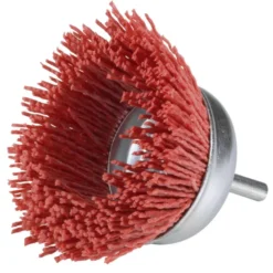 Brosse en coupe sur tige de 6mm à fils nylon abrasif Ø50 à 75mm - SIDAMO