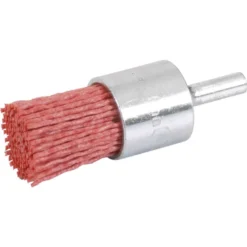 Brosse pinceau sur tige de 6mm à fils nylon abrasif 25mm - SIDAMO 10314032