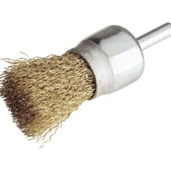 Brosse pinceau sur tige de 6mm à fils ondulés laitonnés 25mm - SIDAMO 10314018