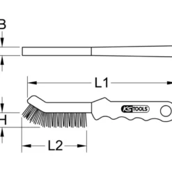 Brosse pour étrier de frein Laiton KS TOOLS 201.2322