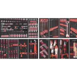 BT LINE Servante d'Atelier BT900 - 7 Tiroirs Noir, 291-pcs KRAFTWERK - 102.217.BLK4