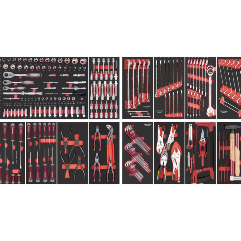 BT LINE Servante d'Atelier BT900 - 7 Tiroirs Noir, 291-pcs KRAFTWERK - 102.217.BLK4