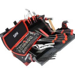 Caisse A Outils Bi-Matiere 5 Cases - 38 Outils - SAM Outillage - CPP-38BOX
