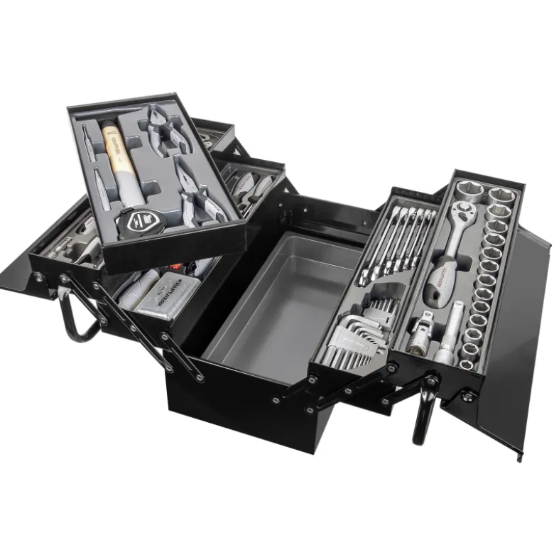 Caisse d’outils Basic-Line 1/4" et 1/2" 106 outils KRAFTWERK - 206.000.100