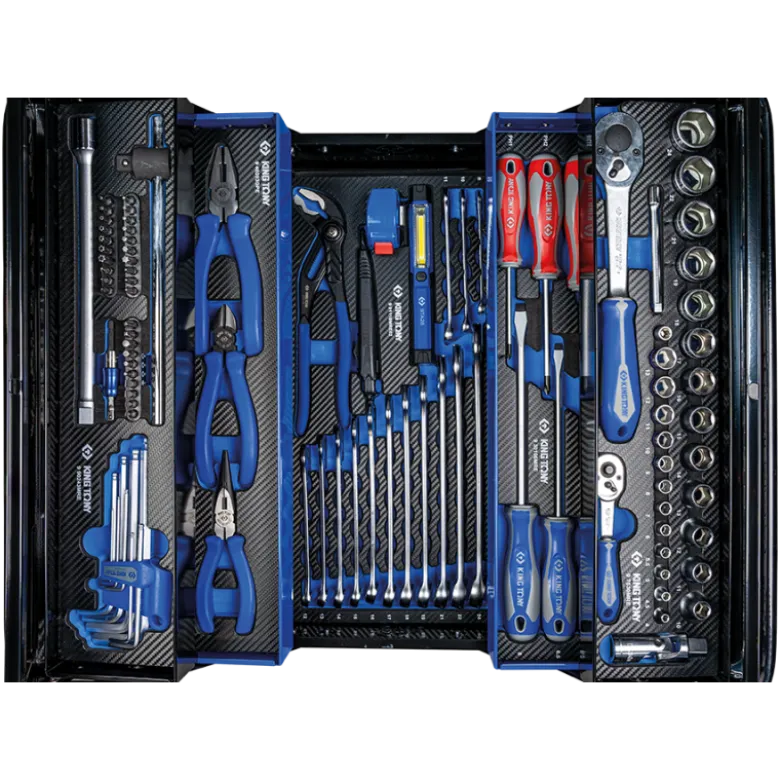 Caisse À Outils 100 Pièces - Bleue King Tony - 902100MKB2