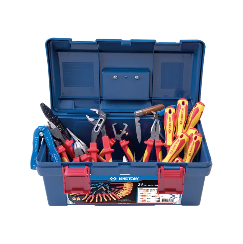 Caisse À Outils 21 Pièces Electricité King Tony - 41521ELECT