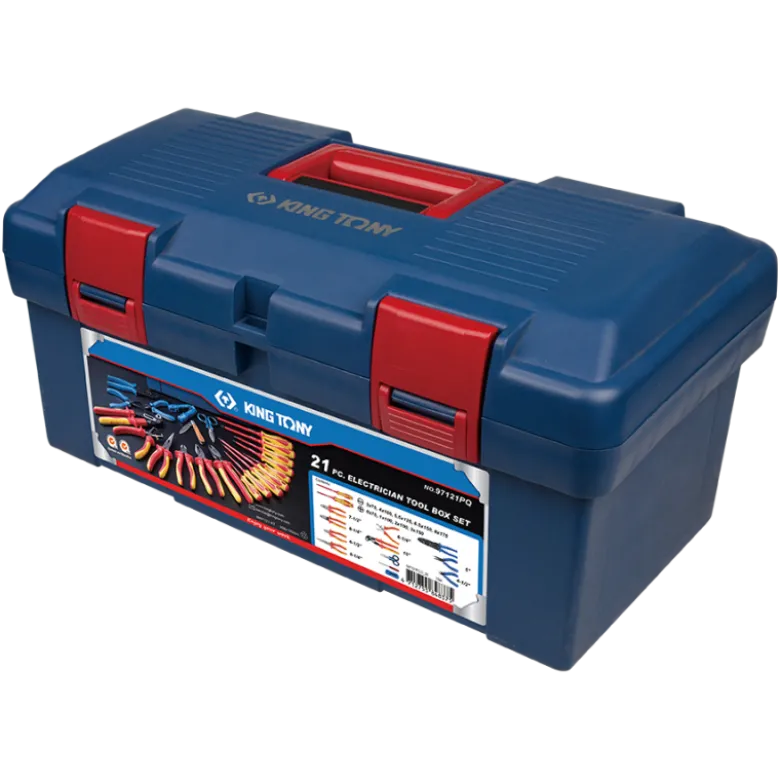 Caisse À Outils 21 Pièces Electricité King Tony - 41521ELECT