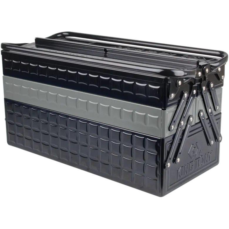 Caisse À Outils Xl 530X220X260 - Finition Grise Et Noire King Tony - 87A051A0KG