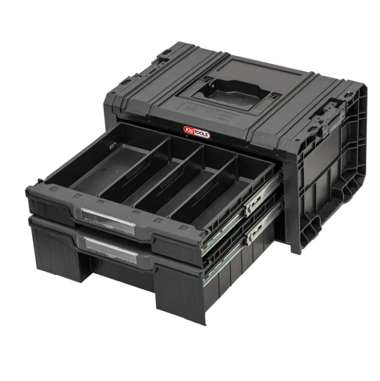 Caisse SCM à 2 tiroirs et 5 séparateurs amovibles KS TOOLS 850.0385