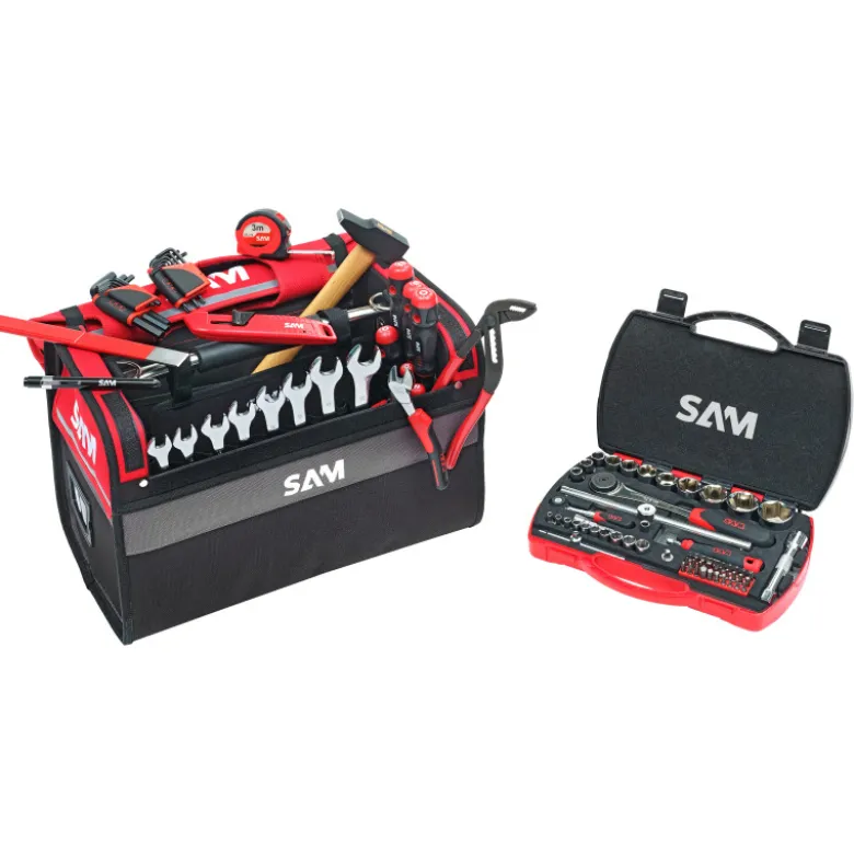 Caisse Textile 30 Litres Avec 100 Outils De Maintenance SAM Outillage - CP-100-BAG2N